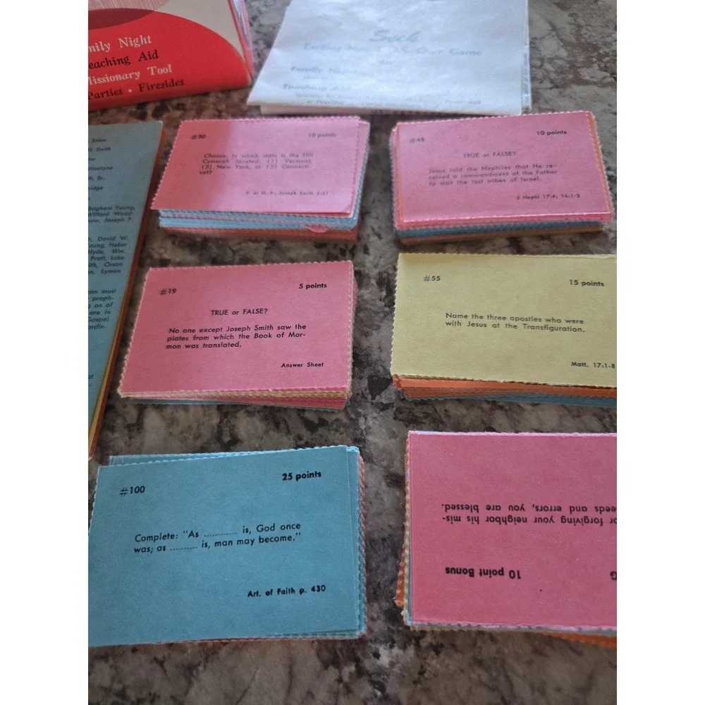 Vintage 1958 Seek LDS Quiz Game - Family Night - Teaching Aid Missionary Tool